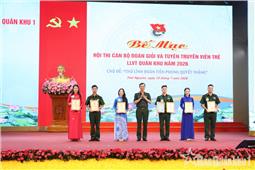 Thượng úy Lý Ngọc Dũng giành giải Nhất Hội thi Cán bộ đoàn giỏi và Tuyên truyền viên trẻ Quân khu năm 2026