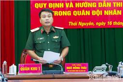 Quân khu tham gia góp ý dự thảo Thông tư thi đua, khen thưởng