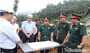 Trung tướng Nguyễn Bá Lực kiểm tra tiến độ thi công các trường phổ thông nội trú liên cấp tại Cao Bằng