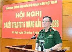 Đại tướng Nguyễn Trọng Nghĩa chủ trì Hội nghị sơ kết công tác Đảng, công tác chính trị 6 tháng đầu năm 2026