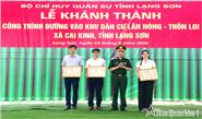 Khánh thành công trình đường vào khu dân cư Lân Nóng
