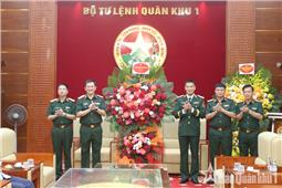 Đảng ủy, Bộ tư lệnh Quân khu 1 chúc mừng Thiếu tướng Trần Xuân Mạnh
