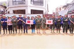 Quân khu 1 kiểm tra công tác khắc phục hậu quả bão số 4 tại tỉnh Lạng Sơn