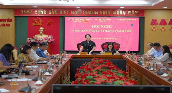 Hội nghị giao ban báo chí tháng 8/2026
