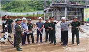 Thiếu tướng Đàm Minh Tuân kiểm tra tiến độ xây dựng các trường liên cấp khu vực biên giới tỉnh Cao Bằng