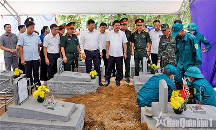 Bắc Ninh hoàn thành lấy mẫu 2.758 phần mộ liệt sĩ chưa xác định thông tin