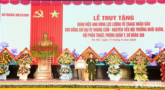 Người sáng tạo ra bếp Hoàng Cầm được truy tặng danh hiệu Anh hùng Lực lượng vũ trang nhân dân