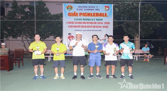 Cục Chính trị: Bế mạc Giải Pickleball chào mừng kỷ niệm 81 năm Cách mạng Tháng Tám và Quốc khánh 2-9