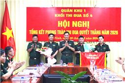 Khối Thi đua số 4 Quân khu 1 tổng kết phong trào Thi đua Quyết thắng năm 2026